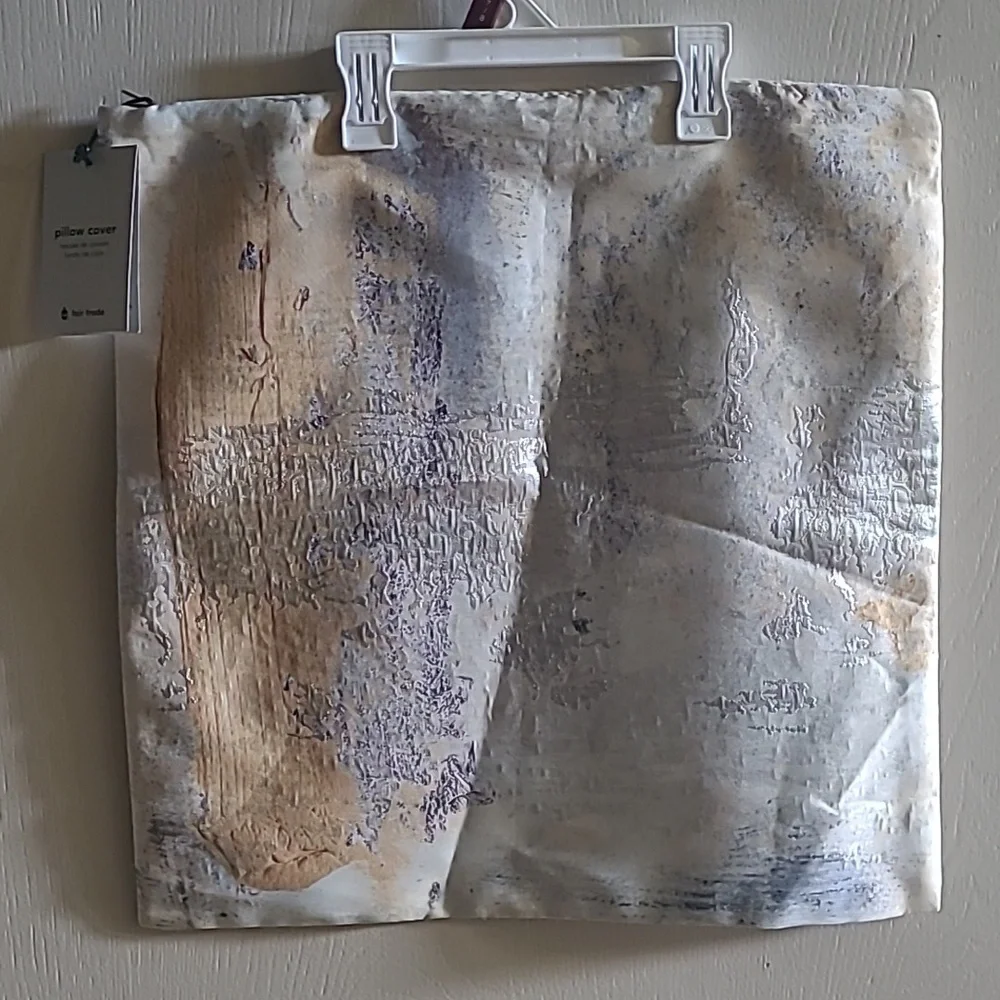 NEW West Elm Gold Swipe Brocade Pillow Covers (2 available), 18x18